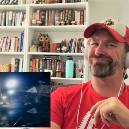 Canadian Dad Reacts in High Focus t-shirt.