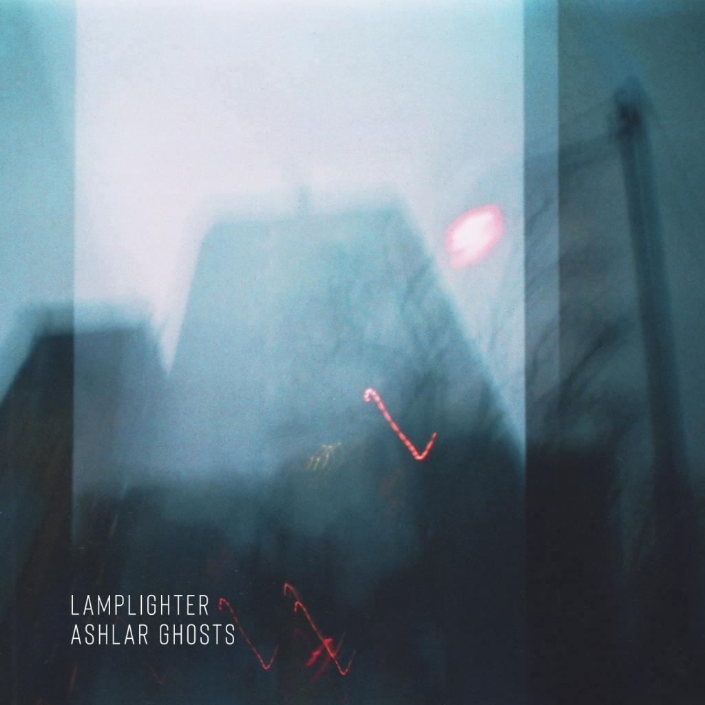 Ashlar Ghosts album cover. Faded blue skyline.